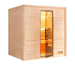 Weka Sauna Bergen mit Glastür