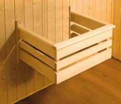Weka Sauna Bergen mit Glastür und Fenster