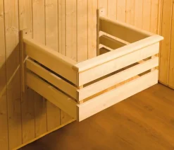 Weka Sauna Bergen mit Glastür und Fenster