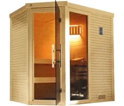 Weka Sauna Cubilis mit Glastür und Fenster
