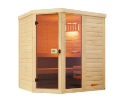 Weka Sauna Laukkala mit Glastür und Fenster