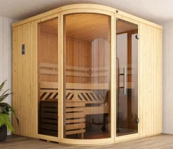 Weka Sauna Sara mit Glastür und Fenster, inkl. Ofen