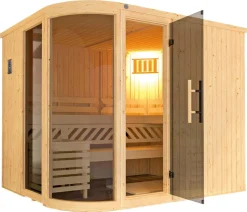 Weka Sauna Sara mit Glastür und Fenster, inkl. Ofen