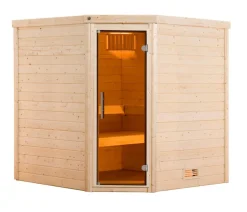 Weka Sauna Turku mit Glastür inkl. Ofen, ca. B195/H205/T178 cm