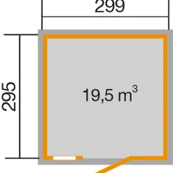 Weka Schwedenhaus 410 Gr. 2, ca. B368/H277/T342 cm