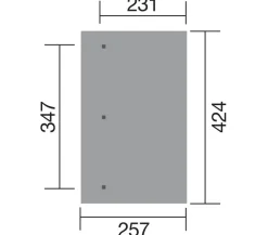 Weka Terrassenüberdachung 671