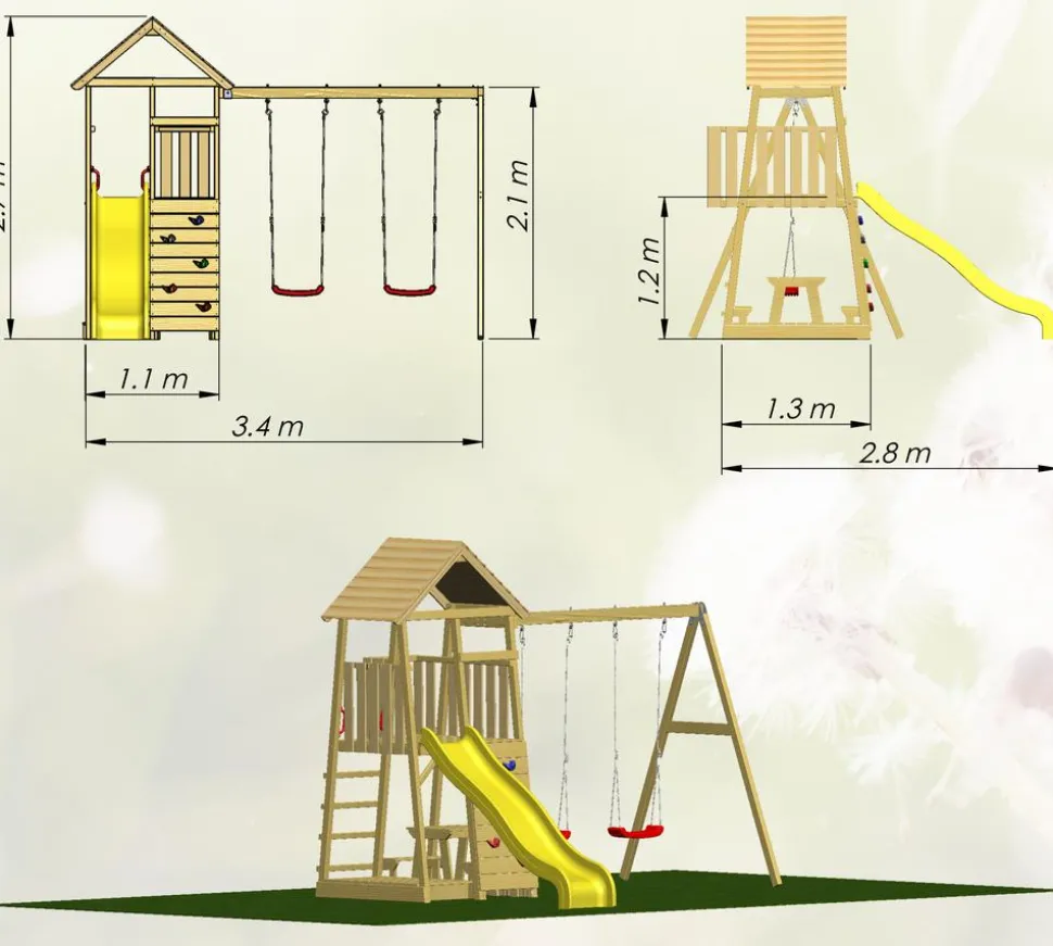 Wendi Toys Spielturm Giraffe