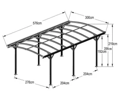 Westmann Aluminium-Carport Bergen