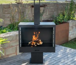 Westmann Gartenkamin, ca. B41/H160/T90 cm