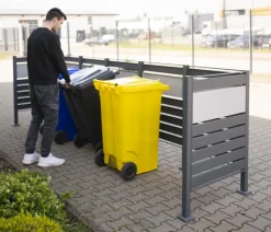 Westmann Mülltonnenverkleidung Planum 5er Box, ca. B410/H120/T90 cm