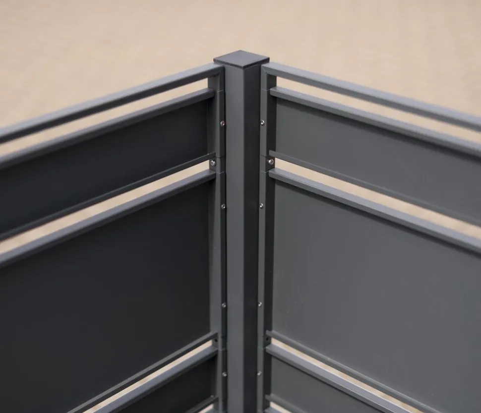 Westmann Mülltonnenverkleidung Planum 5er Box, ca. B410/H120/T90 cm