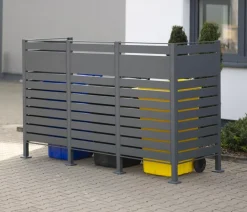 Westmann Mülltonnenverkleidung Planum 3er Box, ca. B250/H150/T90 cm