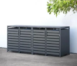 Westmann Mülltonnenverkleidung Kubus 4er Box, ca. B264/H116/T80 cm