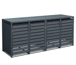 Westmann Mülltonnenverkleidung Kubus 4er Box, ca. B264/H116/T80 cm
