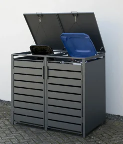 Westmann Mülltonnenverkleidung Planum 2er Box, ca. B170/H120/T90 cm