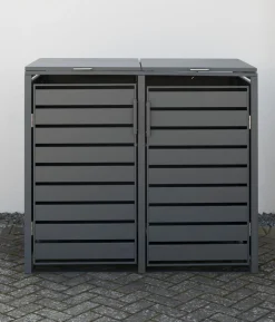 Westmann Mülltonnenverkleidung Planum 2er Box, ca. B170/H120/T90 cm