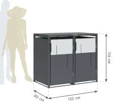 Westmann Mülltonnenverkleidung Tonus