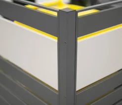 Westmann Mülltonnenverkleidung Planum 3er Box, ca. B250/H120/T90 cm