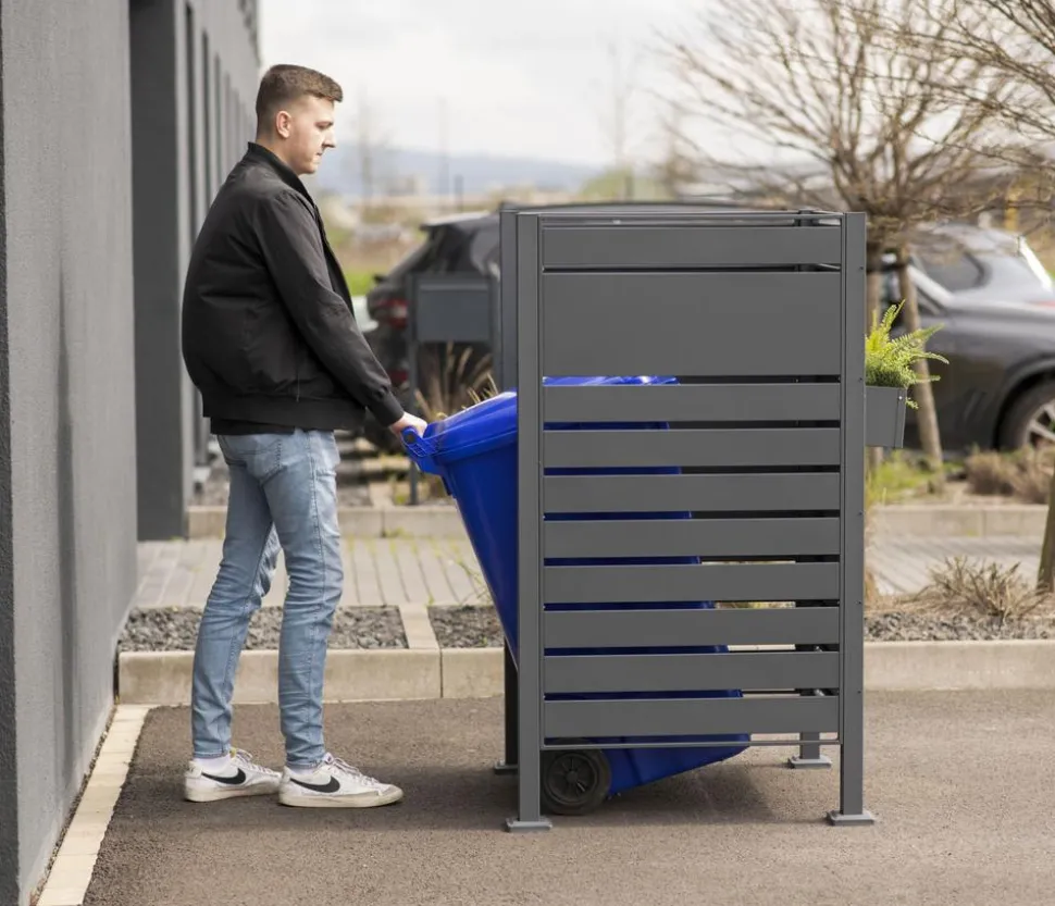 Westmann Mülltonnenverkleidung Planum 1er Box, ca. B80/H150/T80 cm