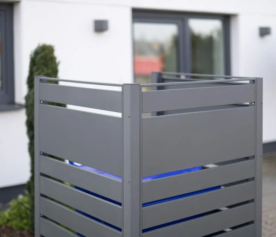 Westmann Mülltonnenverkleidung Planum 1er Box, ca. B80/H150/T80 cm