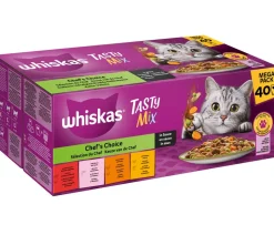 Whiskas® Nassfutter für Katzen Tasty Mix Chef's Choice in Sauce, Adult, 40 x 85 g