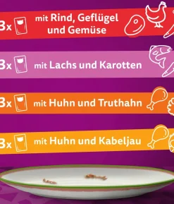 Whiskas® Nassfutter für Katzen Multipack Tasty Mix Chef's Choice in Sauce, Adult, 12 x 85 g