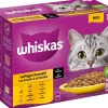 Whiskas® Nassfutter für Katzen Multipack 1+, Geflügel Auswahl in Sauce, Adult, 12 x 85 g