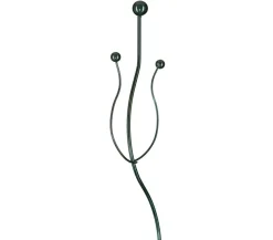 Windhager Metall-Orchideenstütze, Wellenform, grün, 55 cm