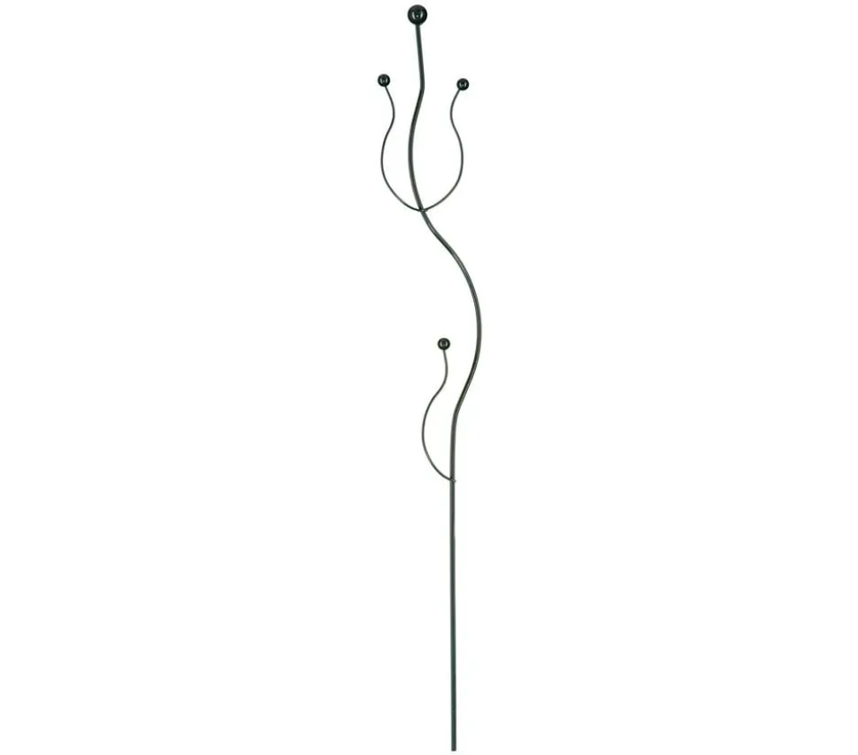 Windhager Metall-Orchideenstütze, Wellenform, grün, 55 cm