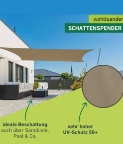Windhager Sonnensegel Cannes, rechteckig, ca. B400/T300 cm