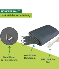 Windhager Sonnensegel Cannes, dreieckig, ca. B500/T500 cm