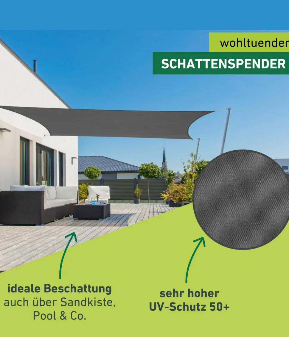 Windhager Sonnensegel Cannes, rechteckig, ca. B400/T300 cm