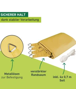 Windhager Sonnensegel Cannes, dreieckig, ca. B500/T500 cm