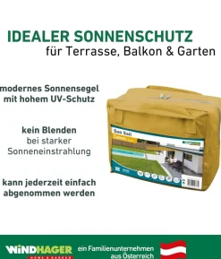 Windhager Sonnensegel Cannes, dreieckig, ca. B500/T500 cm