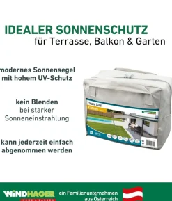 Windhager Sonnensegel Cannes, quadratisch, ca. B500/T500 cm