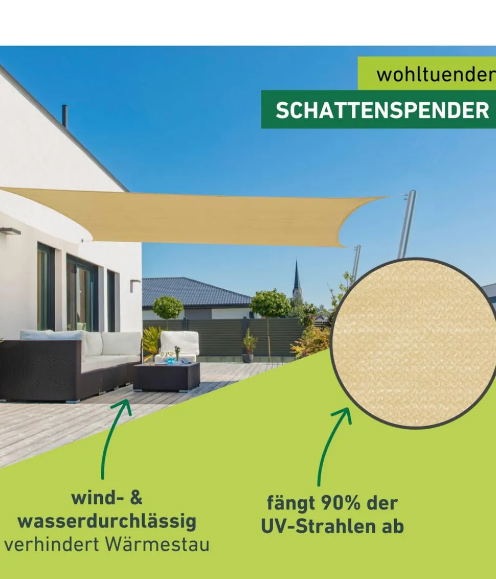 Windhager Sonnensegel Capri, rechteckig, ca. B400/T300 cm