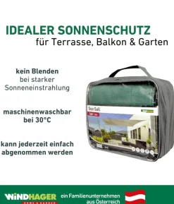 Windhager Sonnensegel Capri, rechteckig, ca. B400/T300 cm