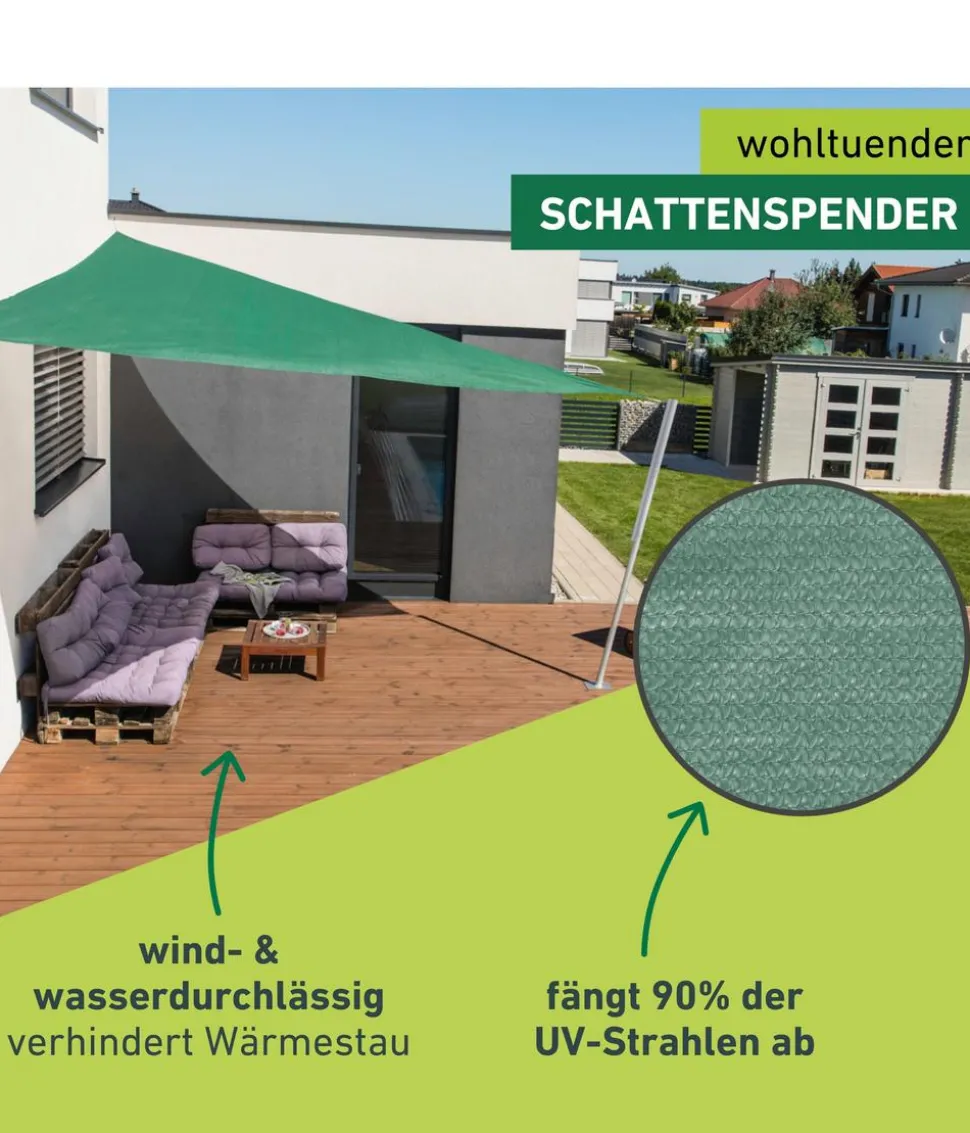 Windhager Sonnensegel Capri, dreieckig, ca. B400/T400 cm