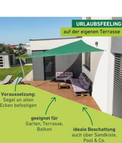 Windhager Sonnensegel Capri, dreieckig, ca. B400/T400 cm