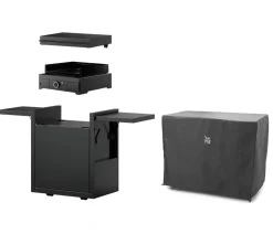 WMF Plancha Set 45E mit Wagen, ca. B60/H99,5/T63 cm
