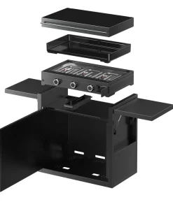 WMF Plancha Set 75G mit Wagen, ca. B90/H99,5/T63 cm