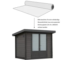 Wolff Finnhaus Gartenhaus WPC-Trend B, ca. B280/H222/T240 cm
