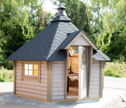 Wolff Finnhaus Grillkota 9 de luxe C DS, ca. B438/H364/T388 cm