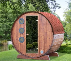 Wolff Finnhaus Saunafass Mini 160 Bausatz, ca. B205/H215/T160 cm