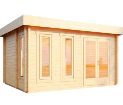 Wolff Finnhaus Saunahaus de luxe Eurika 70, ca. B480/H257/T360 cm