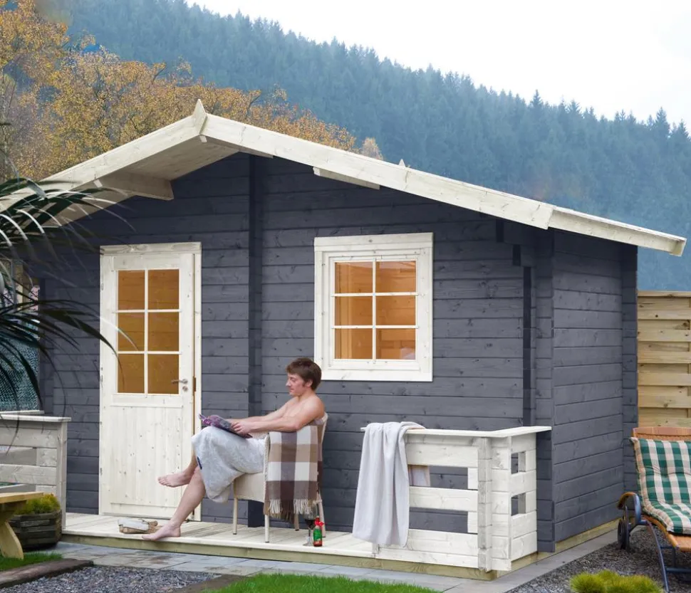 Wolff Finnhaus Saunahaus de luxe Sanna 70, ca. B460/H280/T322 cm