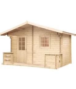 Wolff Finnhaus Saunahaus de luxe Sanna 70, ca. B460/H280/T322 cm