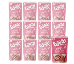 WOW® Cat Nassfutter für Katzen Premium Paté Junior, 12 x 125 g