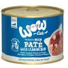 WOW® Cat Nassfutter für Katzen Premium Paté Senior, 6 x 200 g