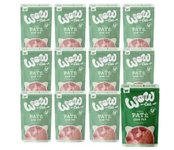 WOW® Cat Nassfutter für Katzen Premium Paté Senior, 6 x 400 g